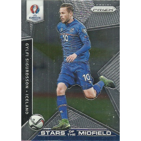 Gylfi Sigurdsson Iceland Stars of the Midfield SM-11 Prizm Uefa Euro 2016 France