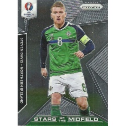 Steven Davis Northern Ireland Stars of the Midfield SM-19 Prizm Uefa Euro 2016 France