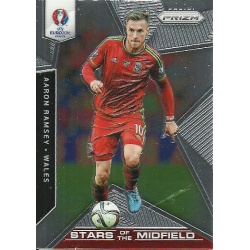 Aaron Ramsey Wales Stars of the Midfield SM-22 Prizm Uefa Euro 2016 France