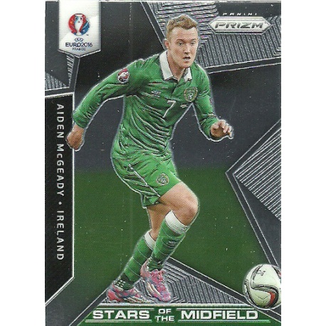 Aiden McGeady Ireland Stars of the Midfield SM-27 Prizm Uefa Euro 2016 France