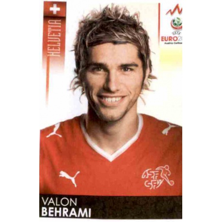 Valon Behrami Switzerland 62 Panini Uefa Euro 2008 Austria Switzerland