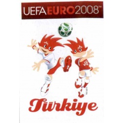 Turkey Mascota 124 Panini Uefa Euro 2008 Austria Switzerland
