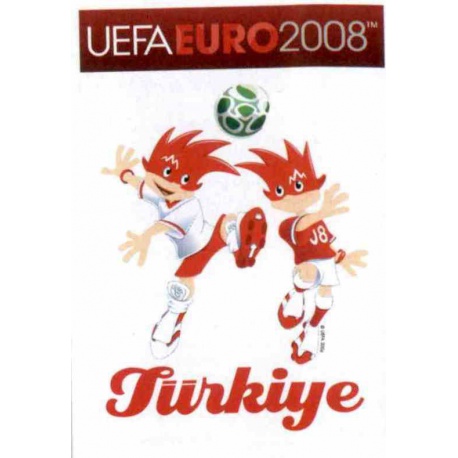Turkey Mascot 124 Panini Uefa Euro 2008 Austria Switzerland