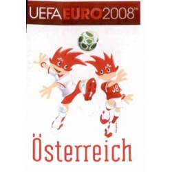 Austria Mascota 150 Panini Uefa Euro 2008 Austria Switzerland