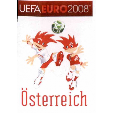 Austria Mascota 150 Panini Uefa Euro 2008 Austria Switzerland
