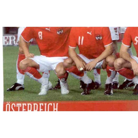 Team Photo 3 Austria 153 Panini Uefa Euro 2008 Austria Switzerland