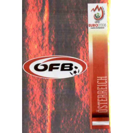 Escudo Austria 155 Panini Uefa Euro 2008 Austria Switzerland