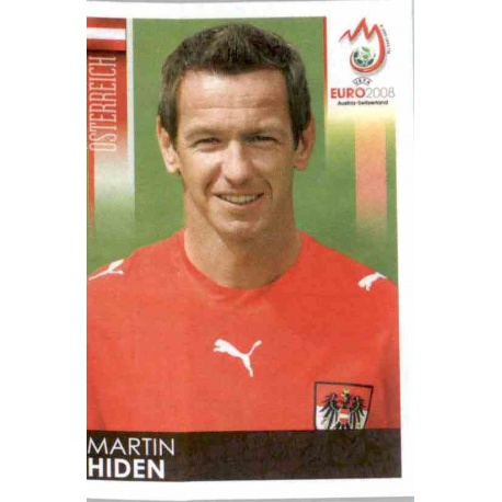 Martin Hiden Austria 160 Panini Uefa Euro 2008 Austria Switzerland