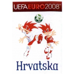 Croatia Mascota 176 Panini Uefa Euro 2008 Austria Switzerland