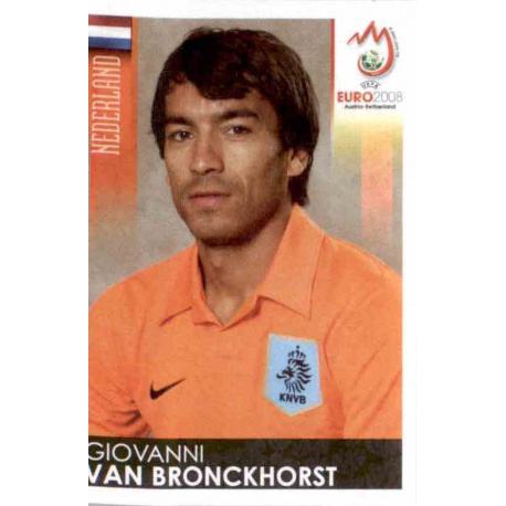 Giovanni Van Bronckhorst Holland 265 Panini Uefa Euro 2008 Austria Switzerland