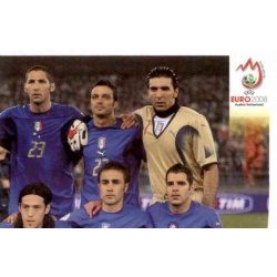 Team Photo 2 Italy 282 Panini Uefa Euro 2008 Austria Switzerland