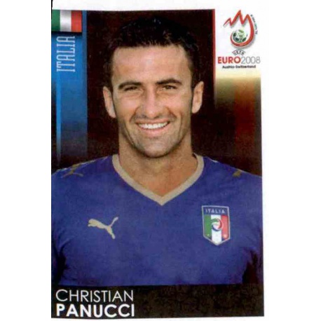 Christian Panucci Italy 288 Panini Uefa Euro 2008 Austria Switzerland