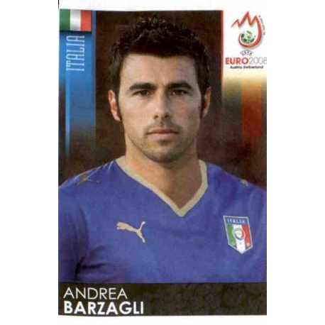 Andrea Barzagli Italy 290 Panini Uefa Euro 2008 Austria Switzerland