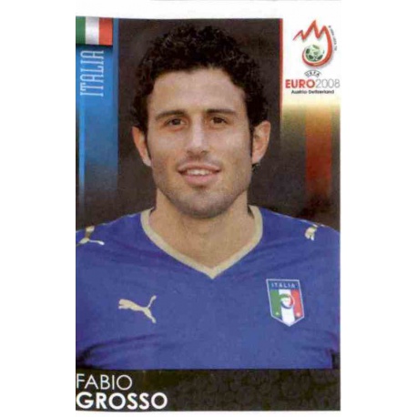 Fabio Grosso Italy 291 Panini Uefa Euro 2008 Austria Switzerland