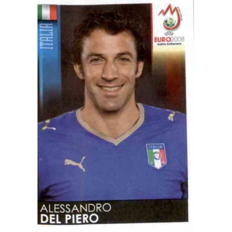 Alessandro Del Piero Italy 303 Panini Uefa Euro 2008 Austria Switzerland