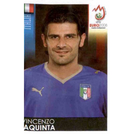 Vincenzo Iaquinta Italy 304 Panini Uefa Euro 2008 Austria Switzerland