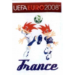 France Mascota 332 Panini Uefa Euro 2008 Austria Switzerland