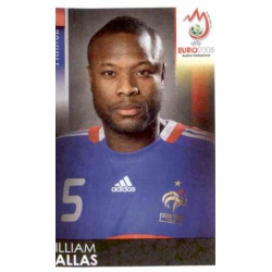 William Gallas France 340 Panini Uefa Euro 2008 Austria Switzerland