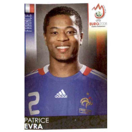 Patrice Evra France 342 Panini Uefa Euro 2008 Austria Switzerland