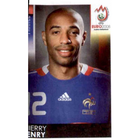 Thierry Henry France 355 Panini Uefa Euro 2008 Austria Switzerland