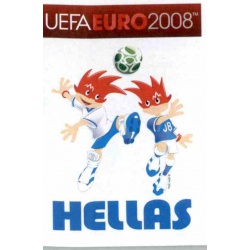 Greece Mascota 358 Panini Uefa Euro 2008 Austria Switzerland