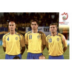 Team Photo 2 Sweden 386 Panini Uefa Euro 2008 Austria Switzerland