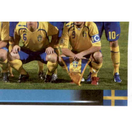 Team Photo 4 Sweden 388 Panini Uefa Euro 2008 Austria Switzerland
