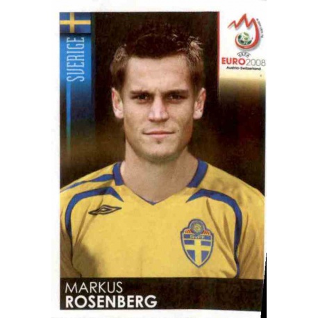 Markus Rosenberg Sweden 408 Panini Uefa Euro 2008 Austria Switzerland