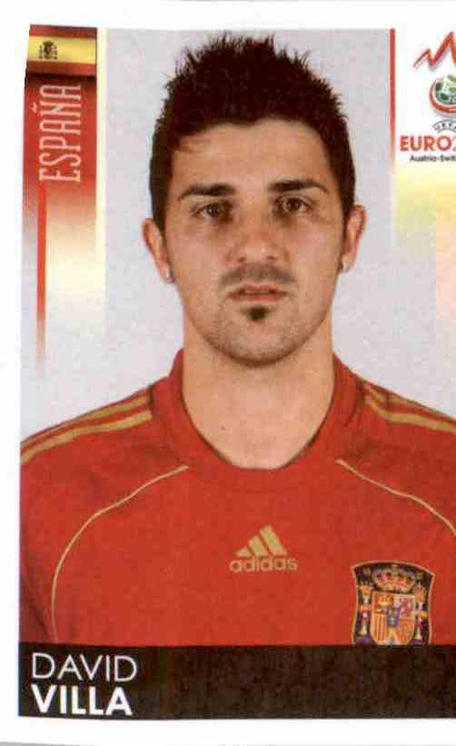 507 David Villa ESP Espana NEUWARE Bild Panini Sticker Fußball Euro 2008 Nr 