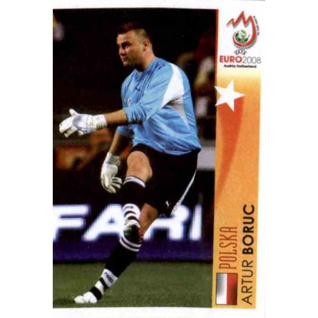 Artur Boruc In Action Poland 463 Panini Uefa Euro 2008 Austria Switzerland