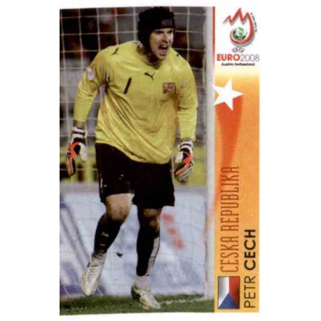 Petr Cech In Action Czech Republic 464 Panini Uefa Euro 2008 Austria Switzerland