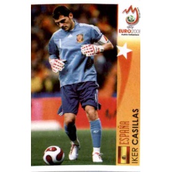 Iker Casillas In Action Spain 465 Panini Uefa Euro 2008 Austria Switzerland