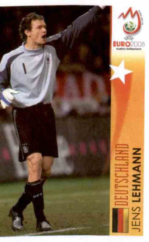 Panini 208 Jens Lehmann Deutschland UEFA Euro 2008 Austria Switzerland 
