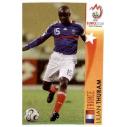 Lilian Thuram In Action France 468 Panini Uefa Euro 2008 Austria Switzerland