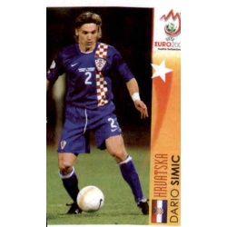 Dario Simic In Action Croatia 474 Panini Uefa Euro 2008 Austria Switzerland