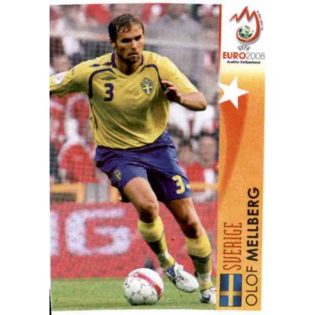 Olof Mellberg In Action Sweden 477 Panini Uefa Euro 2008 Austria Switzerland