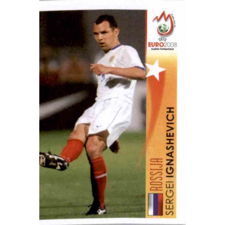 Sergei Ignashevich In Action Russia 478 Panini Uefa Euro 2008 Austria Switzerland
