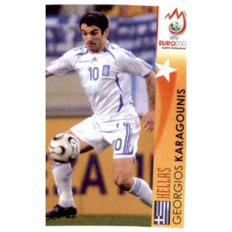 Georgios Karagounis In Action Greece 483 Panini Uefa Euro 2008 Austria Switzerland