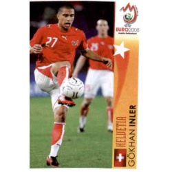 Gökhan Inler In Action Switzerland 485 Panini Uefa Euro 2008 Austria Switzerland
