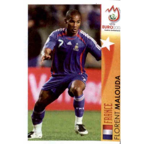 Florent Malouda In Action France 490 Panini Uefa Euro 2008 Austria Switzerland