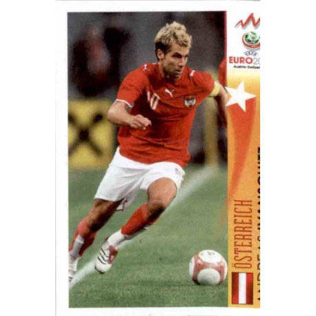 Andreas Ivanschitz In Action Austria 495 Panini Uefa Euro 2008 Austria Switzerland