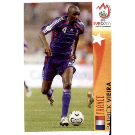 Patrick Vieira In Action France 496 Panini Uefa Euro 2008 Austria Switzerland