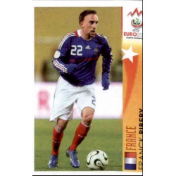 Franck Ribery In Action France 502 Panini Uefa Euro 2008 Austria Switzerland