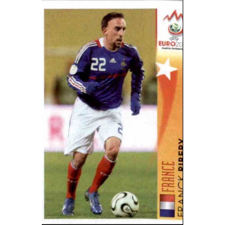 Franck Ribery In Action France 502 Panini Uefa Euro 2008 Austria Switzerland