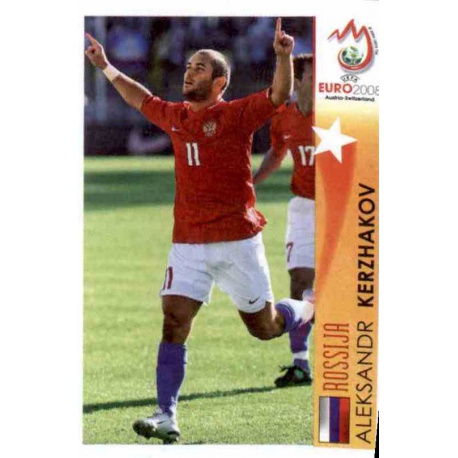Aleksandr Kerzhakov In Action Russia 510 Panini Uefa Euro 2008 Austria Switzerland