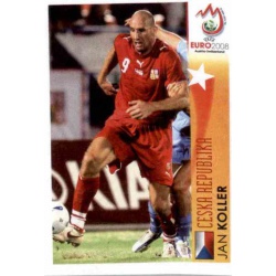 Jan Koller In Action Czech Republic 513 Panini Uefa Euro 2008 Austria Switzerland