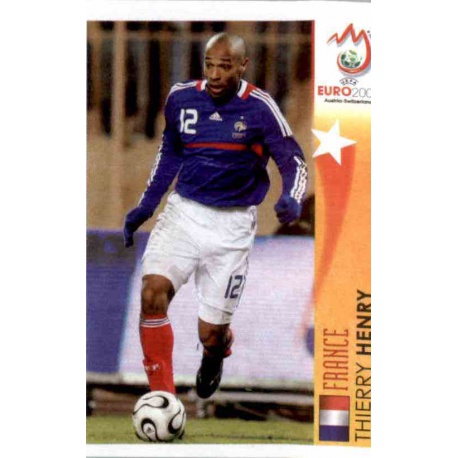 Thierry Henry In Action France 515 Panini Uefa Euro 2008 Austria Switzerland