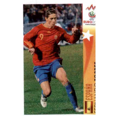 Fernando Torres In Action Spain 516 Panini Uefa Euro 2008 Austria Switzerland