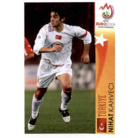Nihat Kahveci In Action Turkey 517 Panini Uefa Euro 2008 Austria Switzerland