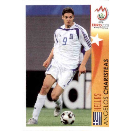 Angelos Charisteas In Action Greece 518 Panini Uefa Euro 2008 Austria Switzerland